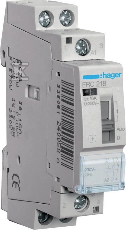 ERC218 Installation Relay 230VAC 1NO+1NC 16A
