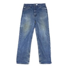 Carhartt FR Jeans Men's 36x34 Blue Denim FRB100 DNM Cat 2 Fire Distressed