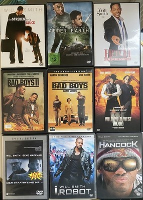 Will Smith 9 DVD Sammlung:Bad Boys, Hitch, Hancock, I Robot, Staatsfeind, WWWest