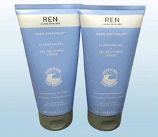 REN CLEAN SKINCARE ROSA CENTIFOLIA CLEANSING GEL 5.1 OZ NWOB LOT OF 2