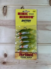 Northland Fishing Tackle - Mimic Minnow® Shad - 3/8Oz. Emerald Shiner Card Of 5