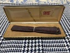 CROSS ballpoint pen 14K gold case with English instructions, old logo, rare