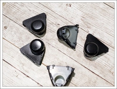   2001-2004 Nissan Frontier Fender Flare Retainer Clip Cover black gloss 5pc OEM