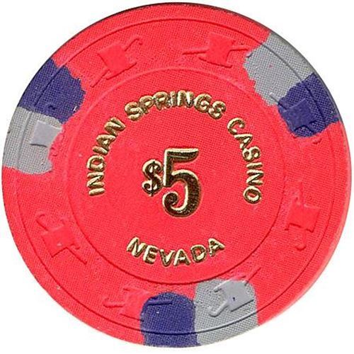 Indian Springs Casino Indian Springs Nevada 5 Chip 1985 eBay