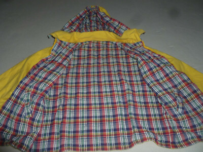 Veste Enfant Nautica Réversible - Jaune Plaid / Uni - Taille Medium 10/12 Ans - Occasion