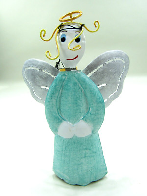Medusa Whimsical Angel Figurine Knick Knack Figure Metal Made in Norway NWT