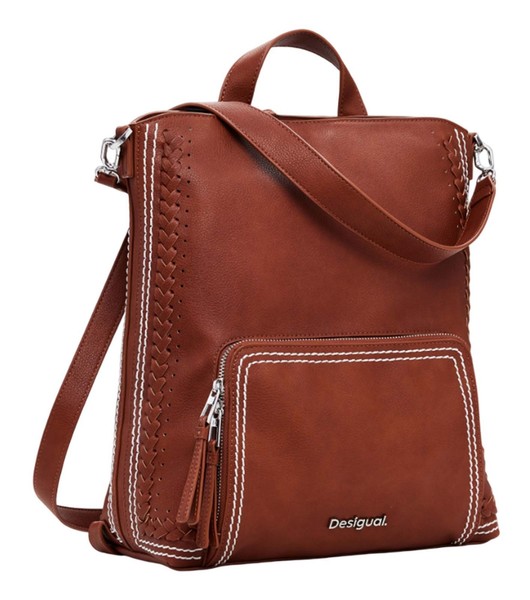 Desigual Trama Pretoria Backpack Rucksack Freizeitrucksack Camel Braun Neu-image