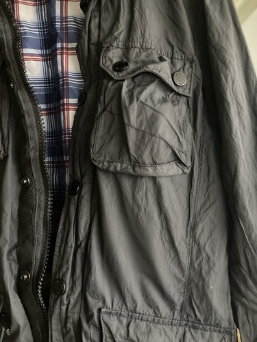 Tommy Hilfiger Übergangsjacke Frühlingsjacke Parka Jacke grau Größe M - Bild 10 von 13