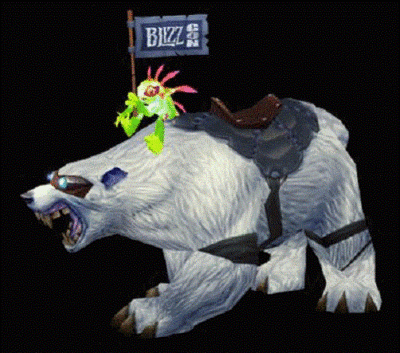 WoW Loot Card - Blizzcon 2008 WOW Polar Bear Mount LOOT - Big