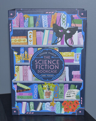 The Science Fiction Bookcase 1000 Piece Jigsaw Puzzle - Illumicrate - NEW