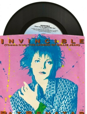 PAT BENATAR INVINCIBLE 2 VERSIONS RARE ORIGINAL SINGLE FROM USA