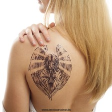 2 x Engel XL Tattoo - Betender Engel - Body Temporary Tattoo - LC895 (2)