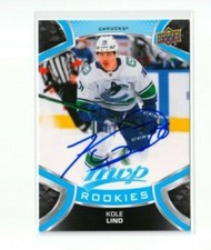 KOLE LIND autographed SIGNED '21/22 VANCOUVER CANUCKS 