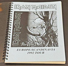 Iron Maiden Itinerary ORIGINAL FOTD Europe/Scandinavia 1992 RARE