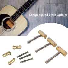Wilkinson Compensated Vintage Brass bridge Saddles New For Telecaster Tele