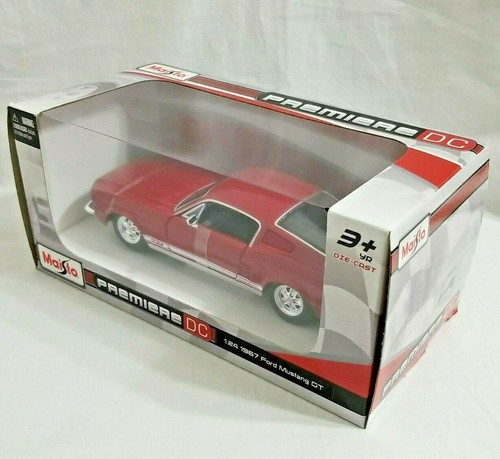 Maisto Premiere DC 1:24 1967 Ford Red Mustang GT Die-Cast *BRAND NEW* - Picture 4 of 9