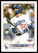 2022 Topps Opening Day - White Jersey, In Game #200 Mookie Betts