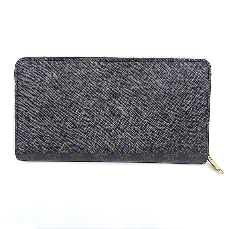 ☆CELINE☆直営店買付☆お洒落 長財布Large Zip Wallet/TRIOMPHE Celine Long Wallet Triomphe Large Zip Calfskin 10B552Bq3