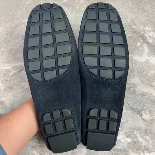 Louis Vuitton Monte Carlo Driving Moccasins Blue Suede 9.5 LV 10.5 US 43.5 EUR* - Picture 10 of 12