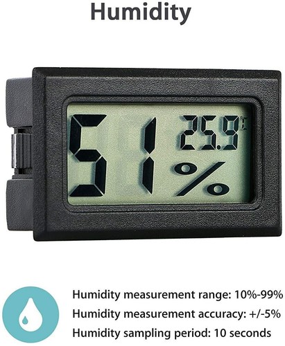 Hygrometer Thermometer Humidity Temperature Mini Digital LCD Display Meter Gauge - Picture 2 of 7
