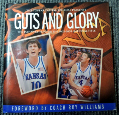 Guts and Glory Ric Anderson Topeka Capital-Journal Kansas Univ Basketball SIGNED
