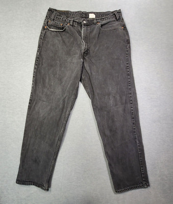 Vintage Levis 550 Jeans Mens 38x32 (Fit 36x31) Black Relaxed Fit Tapered Leg