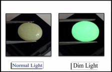 7.15 Carat Natural Oval Cabochon Color Changing Opal Gemstone Certified