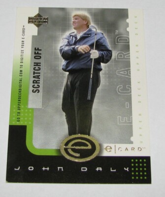 Upper Deck 2001 Golf  E-Card John Daly #E-JD Scratch Off FREE SHIPPING