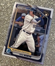 2024 Bowman Base Chrome Prospect #BCP-138 Mike Boeve  - Milwaukee Brewers