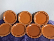 Vintage Hornsea Pottery 'John Clappison' SAFFRON SIDE PLATES ~ 17.25 cm
