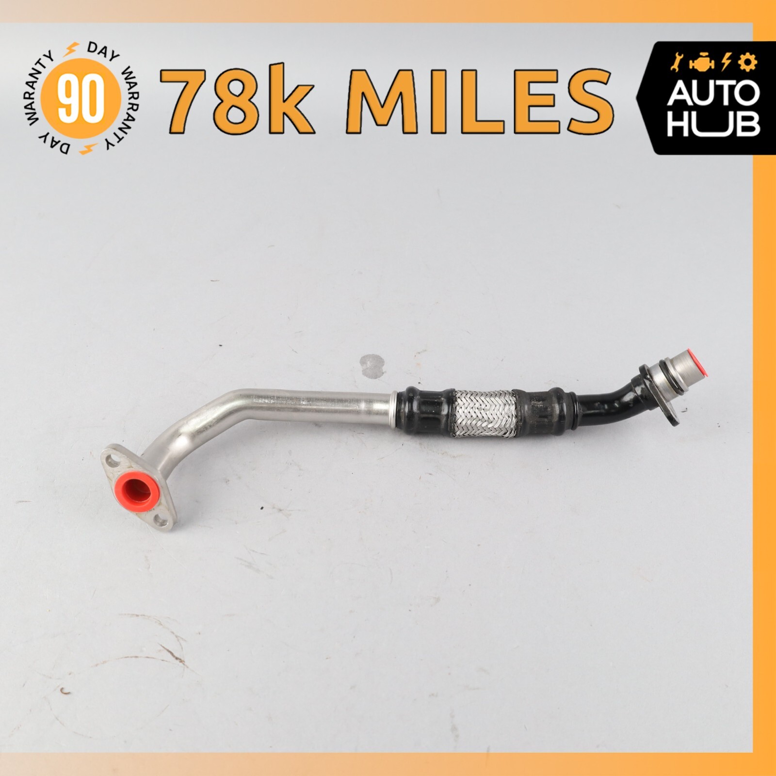Bentley Continental Flying Spur Turbocharger Return Oil Line Left Side OEM 78k