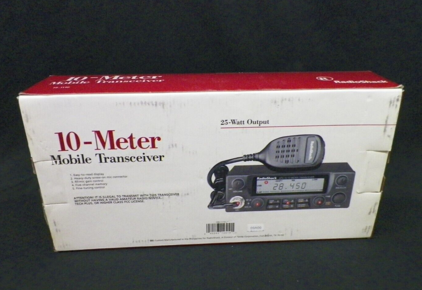 Radio Shack HTX10 10 Meter Mobile Transceiver 191110 eBay