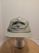 1998 Briggs & Stratton Engine Power Trucker Hat USA made Atlantic Power Gray