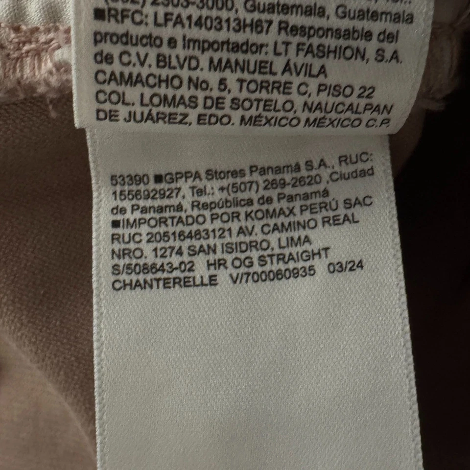 Pantalones al tobillo rectos de pana OG cintura alta azul marino antiguo para mujer talla 6 Foto 4 de 4