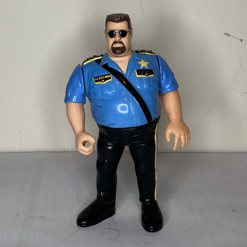 WWF Hasbro Big Boss Man Wrestling Figure Vintage W...