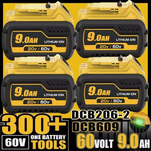 for DEWALT 60 Volt 9.0Ah 20V/60V MAX Battery DCB609 DCB606 DCB206 Replacement US