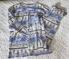 Gap Kids Unisex Fair Isle Christmas Pajamas Long Sleeves And Pants Size 10