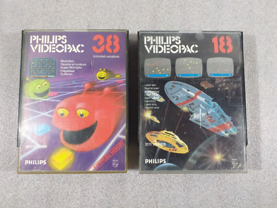 Lot De 10 Jeux Philips Videopac – Boîtiers Plastique Avec Notices – TRÈS BON ÉTAT