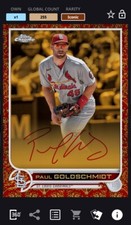 [DIGITAL CARD] Topps Bunt 2022 PAUL GOLDSCHMIDT - ICONIC GILDED RED SIG, 255cc