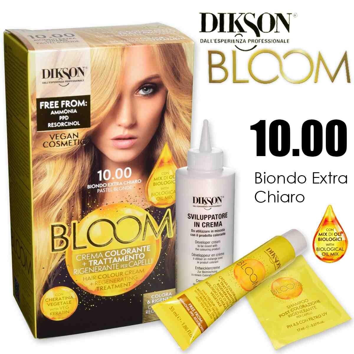 Dikson Bloom Creme Farbe 10.00 – Extra Hellblond, Für Strahlendes Blond