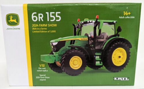 ERTL John Deere 6R 155 w/Singles FWA 2024 Farm Show Limited Edition 3,000 - 1:32 - Picture 3 of 7