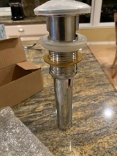 1 1/2" Bathroom Sink Overflow or Non-Overflow Brass Pop Up Drain Assembly Opt