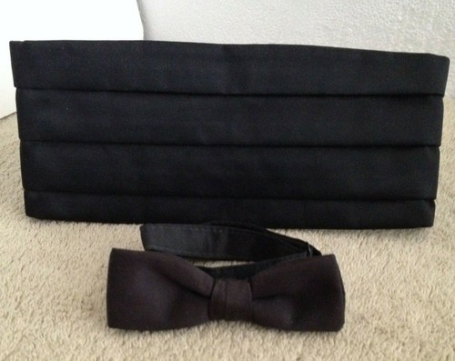 Waiter or Waitress Bow tie & Cummerbund set, size S/M