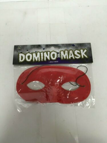 Morris Costumes Half Domino Red Mask - Picture 1 of 2
