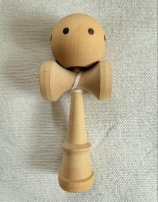 Kendama Mugen Musou Natural Wood Iwata Woodworks Japan No Box Used