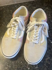 Vans Old Skool Aura Shift Multi/White Women Size 8 Men Size 6.5  500714 EUC