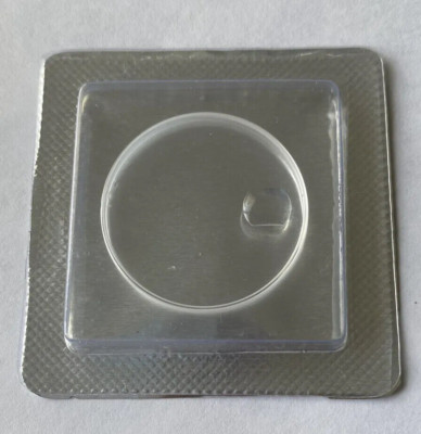 GLASS SAPPHIRE CRYSTAL 25-295-C1 WITH CROWN ETCHED LOGO Plus 29-295-2 Gasket