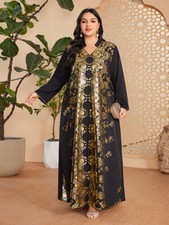 Muslim Women Abaya Dubai Kaftan Plus Size Long Dress Ramadan Turkey Formal Party