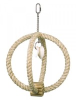Nobby Kletterring Mit Muscheln 33Cm VöGel Spielzeug Seil Schaukel KäFigzubehöR