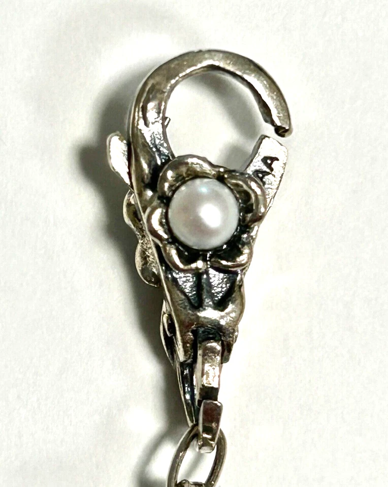 Pulsera Trollbeads-1 9 Dijes Tono Azul, Plata 925, Cristal Italiano, Retirada Foto 2 de 3